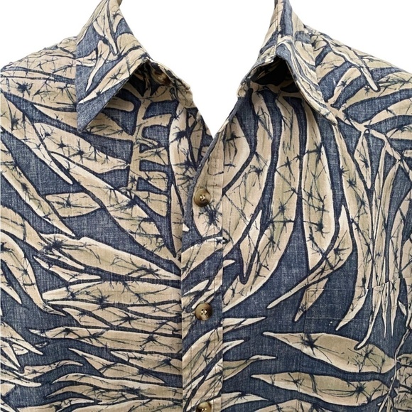 COOKE STREET Reverse Print Aloha Hawaiian Tropical Shirt Men L Large - Picture 2 of 7